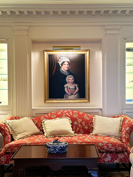 Replica of the original Hearst Tower executive office showcasing transitional interior design inside a historic NYC building.