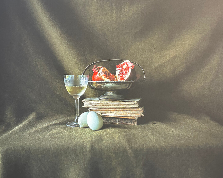 Still life photograph by Curtis Speer as seen at Cohasset’s South Shore Art Center, highlighted by a Boston interior designer