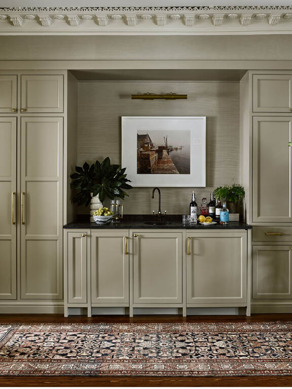 Boston brownstone renovation with custom millwork and carefully planned interiors in a beautifully restored historic home