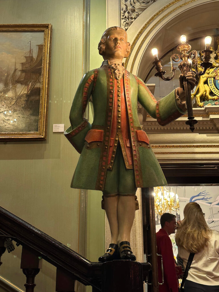 London department store Fortnum & Mason, viewed from the historic Piccadilly exterior.