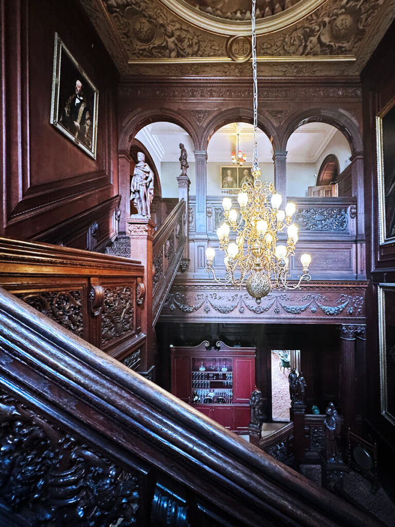 Ornate woodwork at Cliveden House, showcasing detailed craftsmanship and refined historic home design.