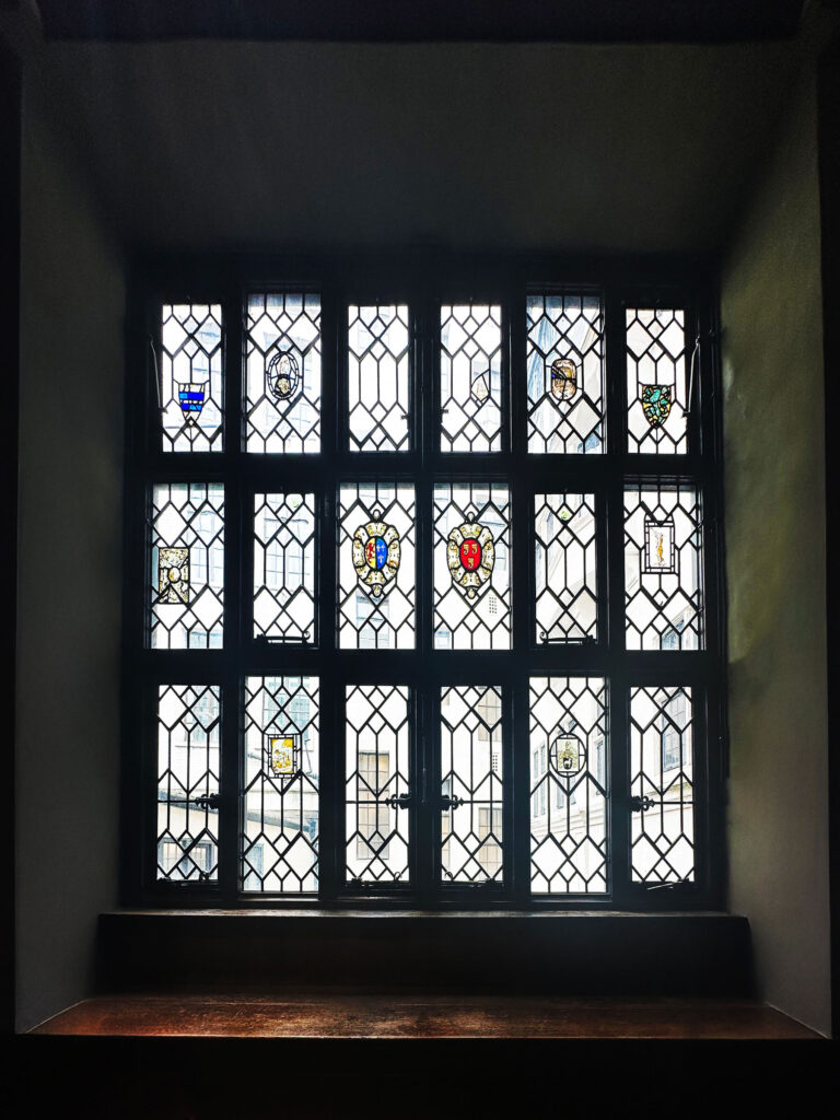 Interior designers in Boston visit Liberty London, where stained glass windows add color and layers of heritage charm.