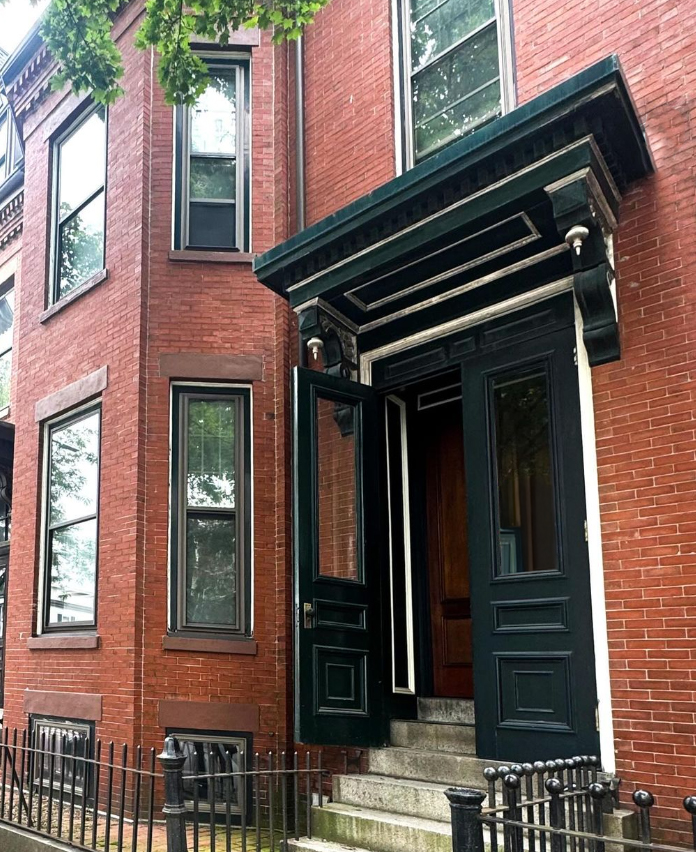 South Boston historic brownstone thoughtfully renovated by a Boston interior designer.