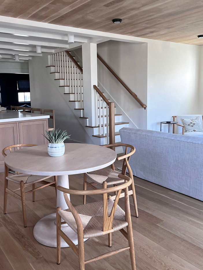 Boston interior designer Sarah Scales creates new construction home in coastal Massachusetts.