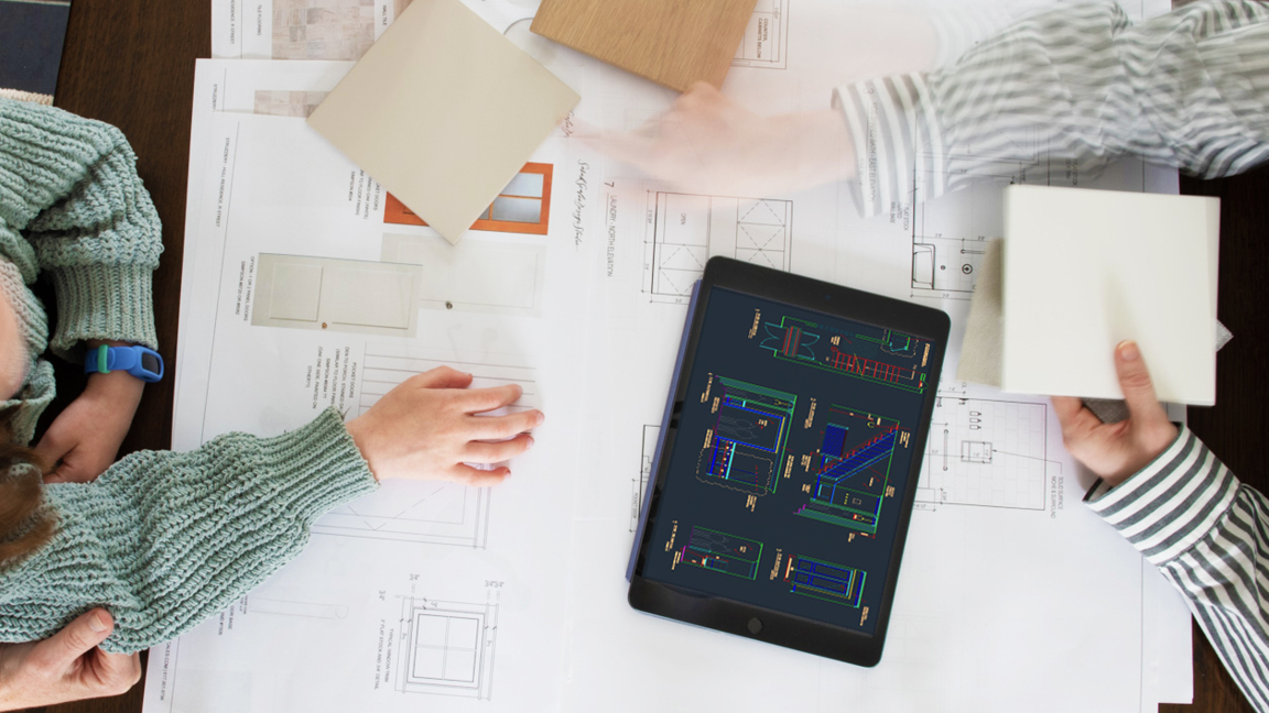 Interior design drawings and documents showing how to work with a designer and a builder on a Massachusetts home renovation.