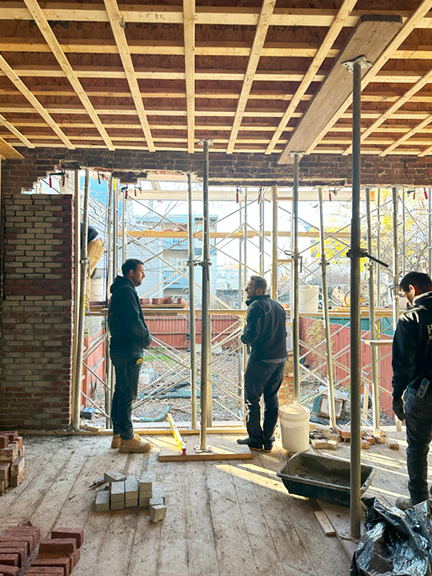 On site at a historic renovation in Boston, showing how to work with a builder and interior designer throughout the process.