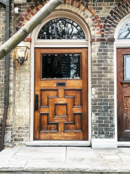 Boston-interior-designer captures historic doors and preserved architectural elements on old buildings throughout Toronto.