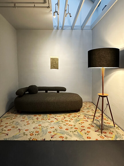 LA interior design showrooms showcase modern furniture and custom rug design at BDDW’s Los Angeles showroom